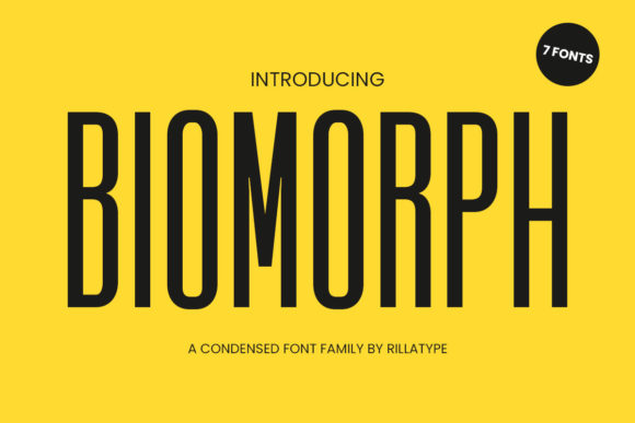 Biomorph: A Bold Sans Serif for Designers