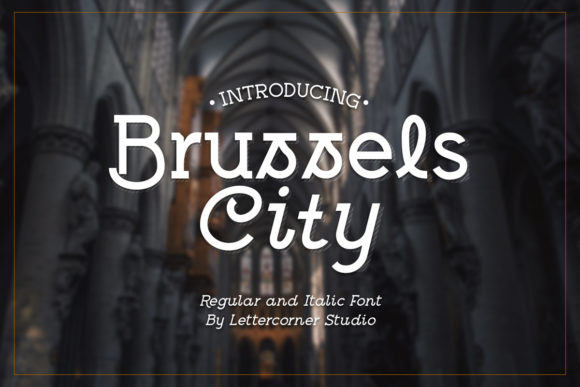 Brussels City Font for Creative Makers