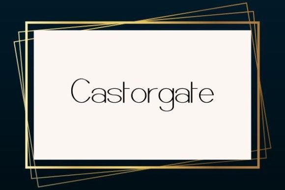 Castorgate Font Review