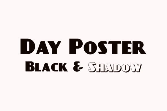 Day Poster Font for Editorial Design
