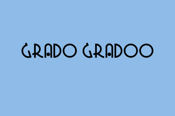 Grado Gradoo: A Font for Web Designers