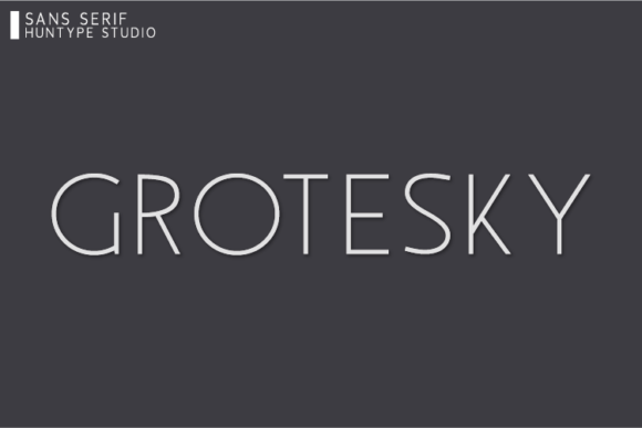 Grotesky: A Bold Sans Serif for Real-World Design