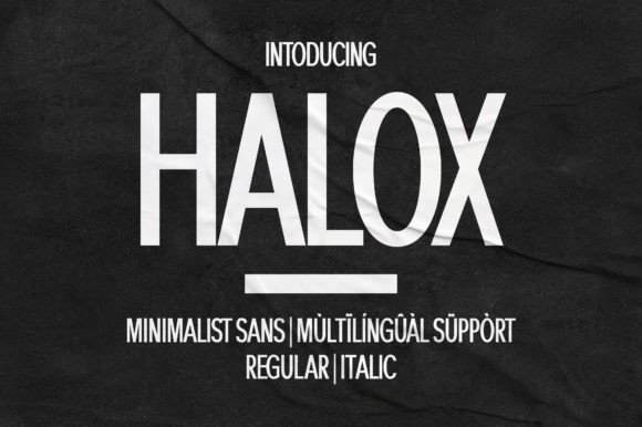 Halox: A Bold Sans Serif for Editorial Design