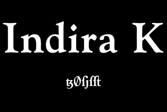 Indira K: A Creative Font for Real Projects