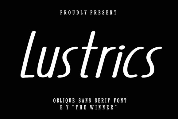Lustrics: A Modern Sans Serif Font