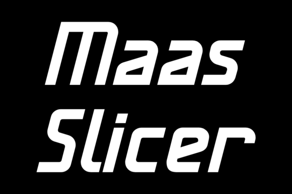 Maas Slicer: A Clean Sans Serif Font