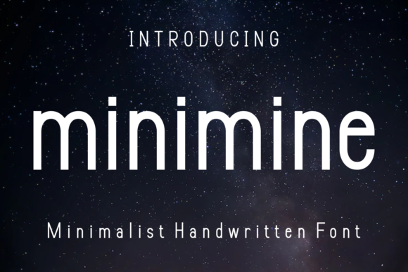 Minimine: A Clean Sans Serif Font