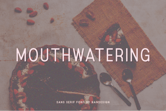 Mouthwatering: A Stylish Sans Serif for Creative Projects