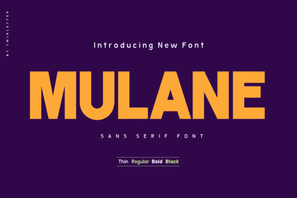Mulane: A Cool Sans Serif for Creative Campaigns