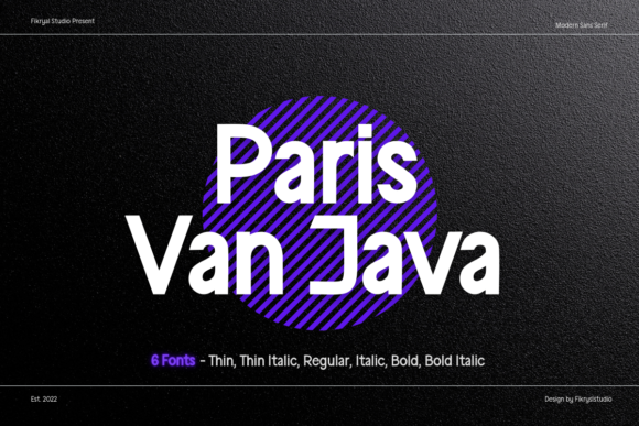 Paris Van Java Family Font
