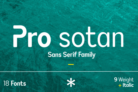 Pro Sotan: A Romantic Sans Serif Font