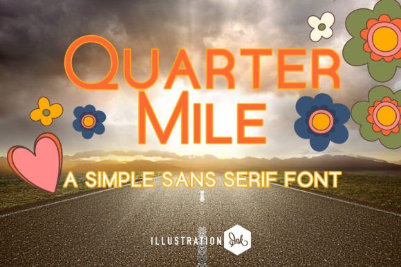Quarter Mile Font for Creative Projects