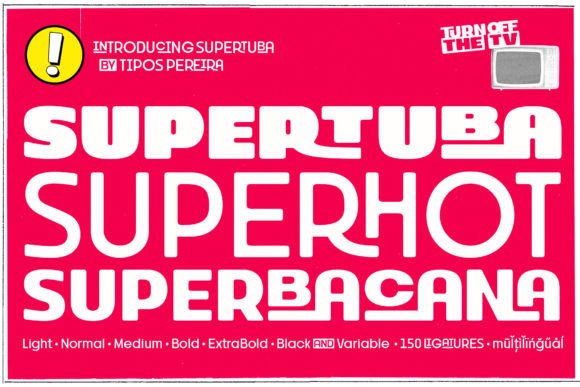 Supertuba: A Bold Font for Web Design