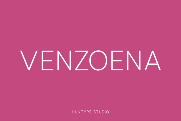Venzoena: A Modern Sans Serif for Web Design