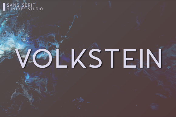 Volkstein: A Clean Sans Serif for Branding